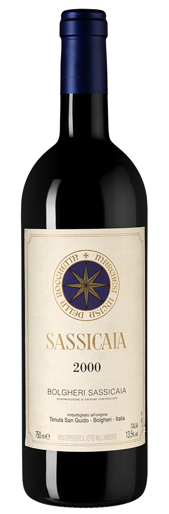 🍷 Вино Sassicaia, Tenuta San Guido, 2000 г. (106327), красное