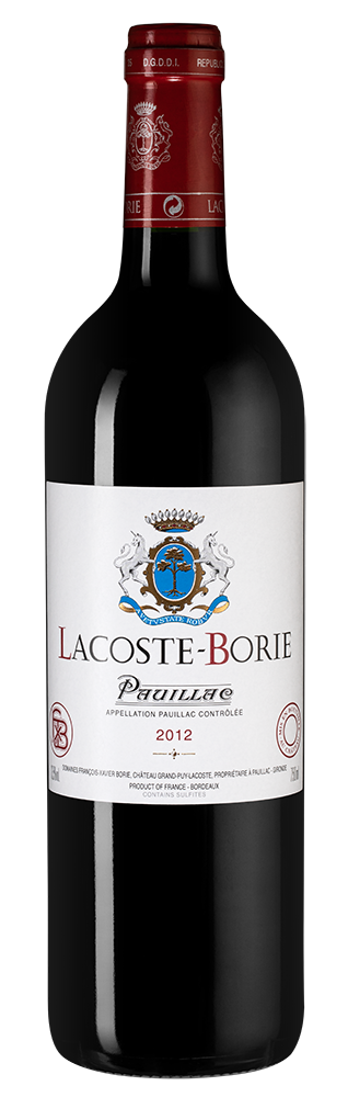 Вино Lacoste-Borie, Chateau Grand-Puy-Lacoste, 2012 г.