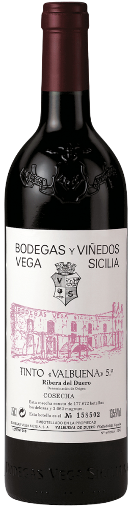 Фото - Вино Valbuena 5 (Ribera del Duero), Bodegas Vega Sicilia, 2000 г. вино vega sicilia unico gran reserva bodegas vega sicilia 2000 г