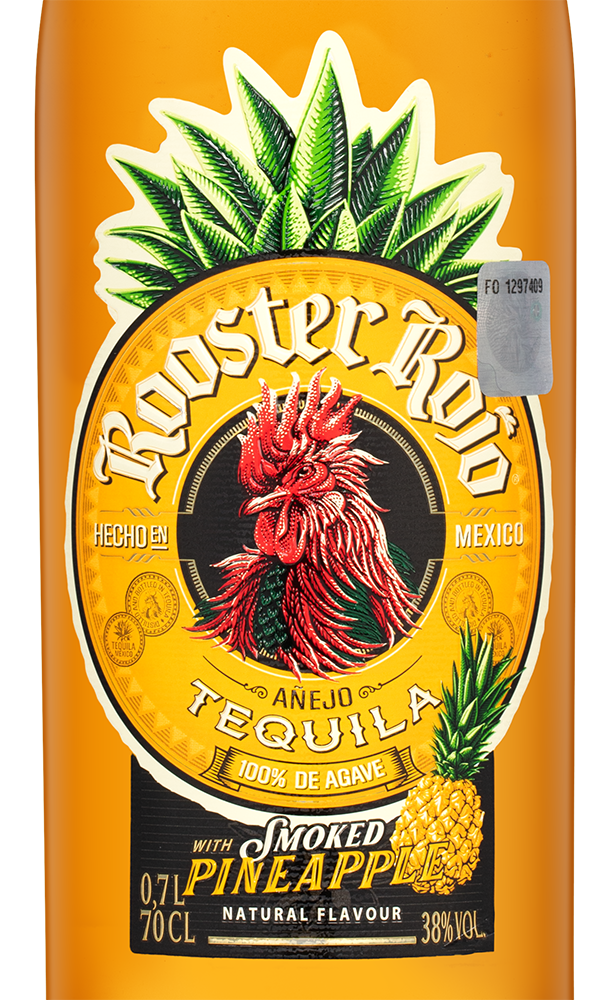 🍷 Текила Rooster Rojo Anejo Smoked Pineapple (140995), 0.7 л