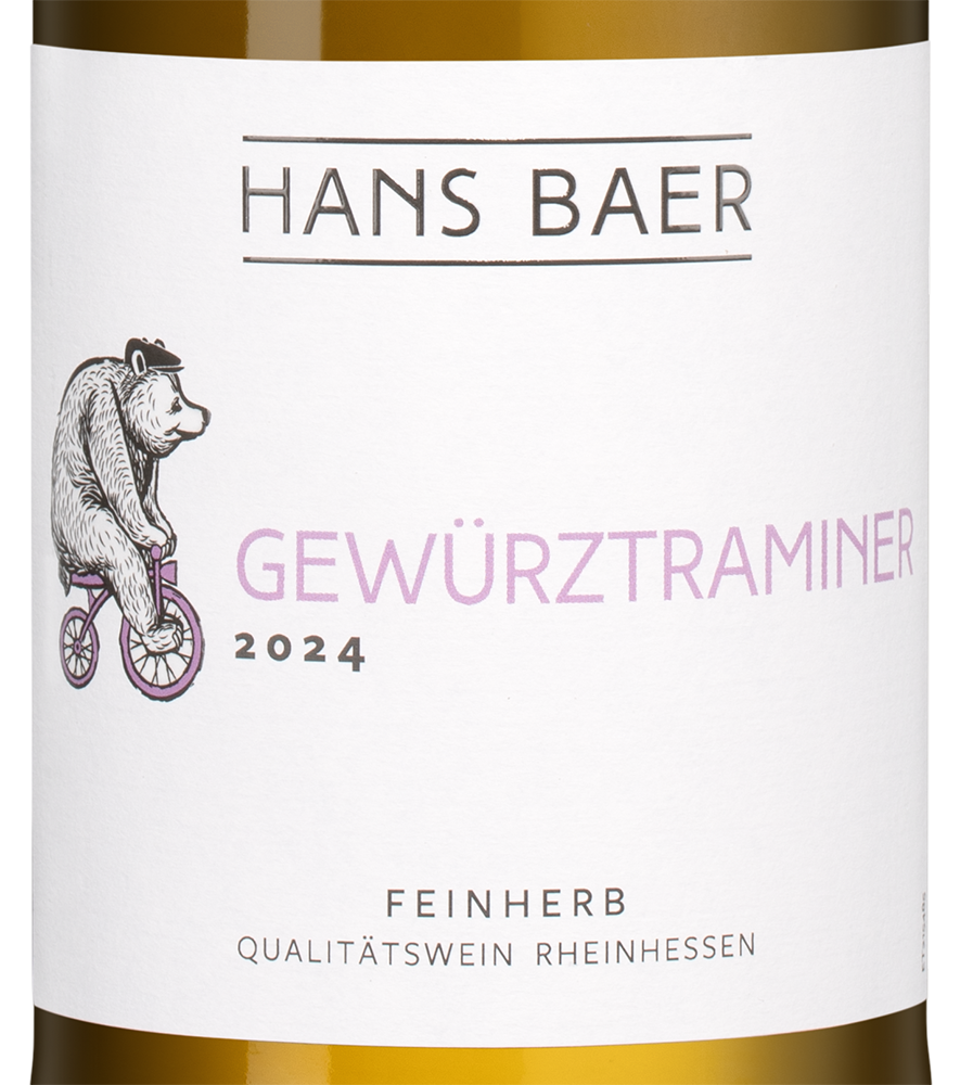 🍷 Вино Hans Baer Gewurztraminer, Weinkellerei Hechtsheim, 2024