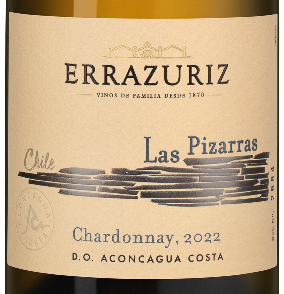 ? Вино Las Pizarras Chardonnay, Errazuriz, 2022 (151387), белое 