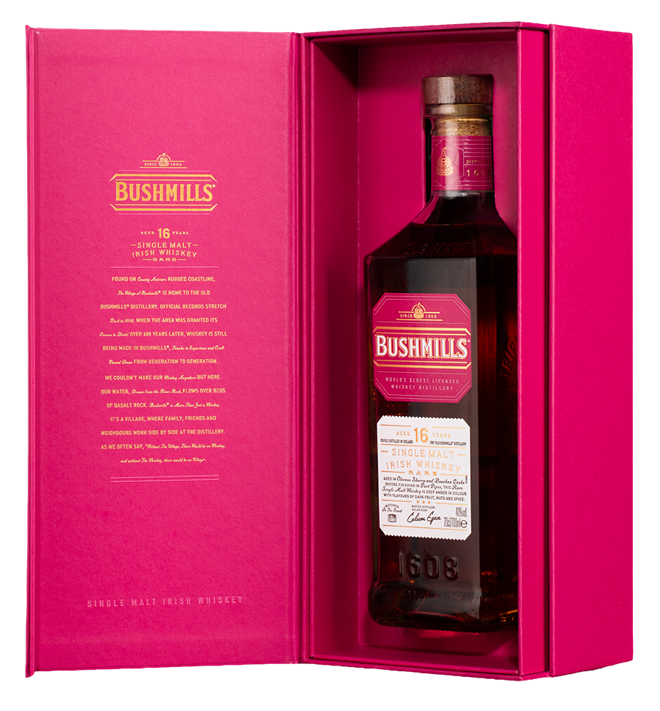 🍷 Виски Bushmills Single Malt Aged 16 Years в подарочной упаковке