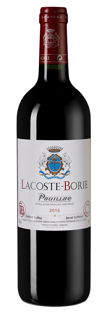 Вино Lacoste-Borie, Chateau Grand-Puy-Lacoste, 2015 г.