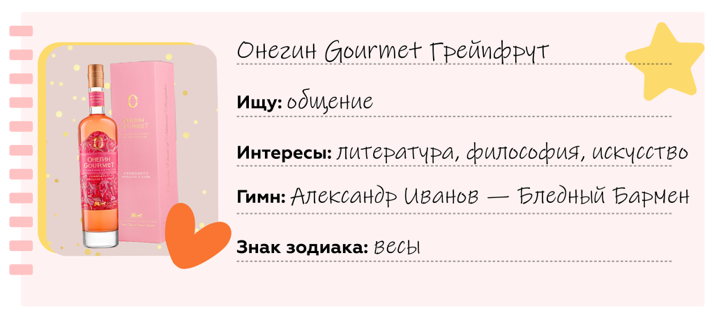 Онегин Gourmet Грейпфрут