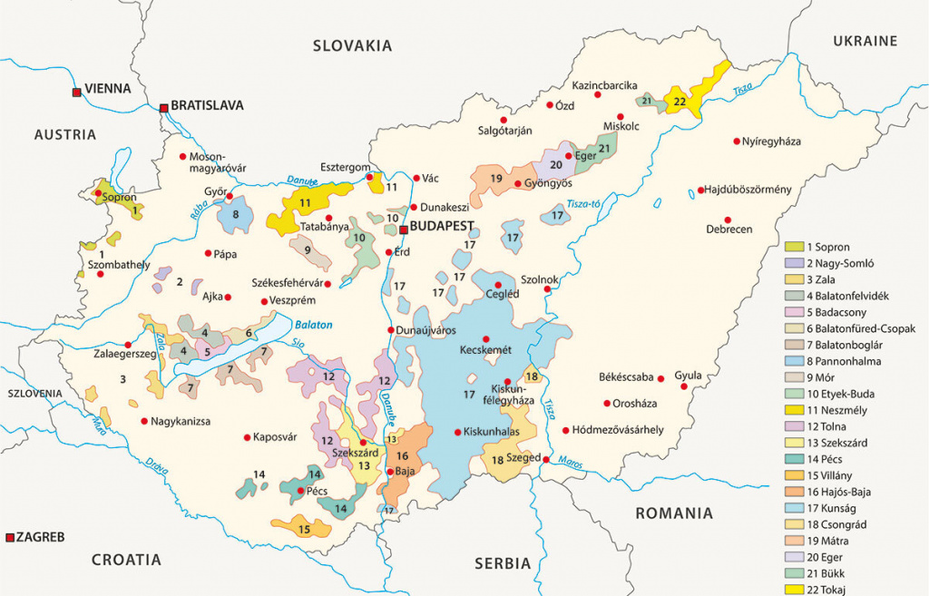 Винодельческие регионы Венгрии